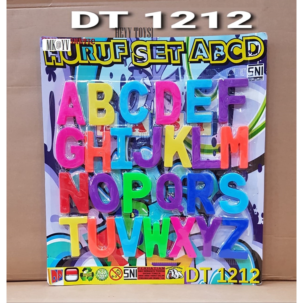 MAINAN HURUF SET ABCD DT1212 MAINAN HURUF ABJAD MAINAN EDUKASI MENGENAL HURUF MAINAN ANAK ANAK