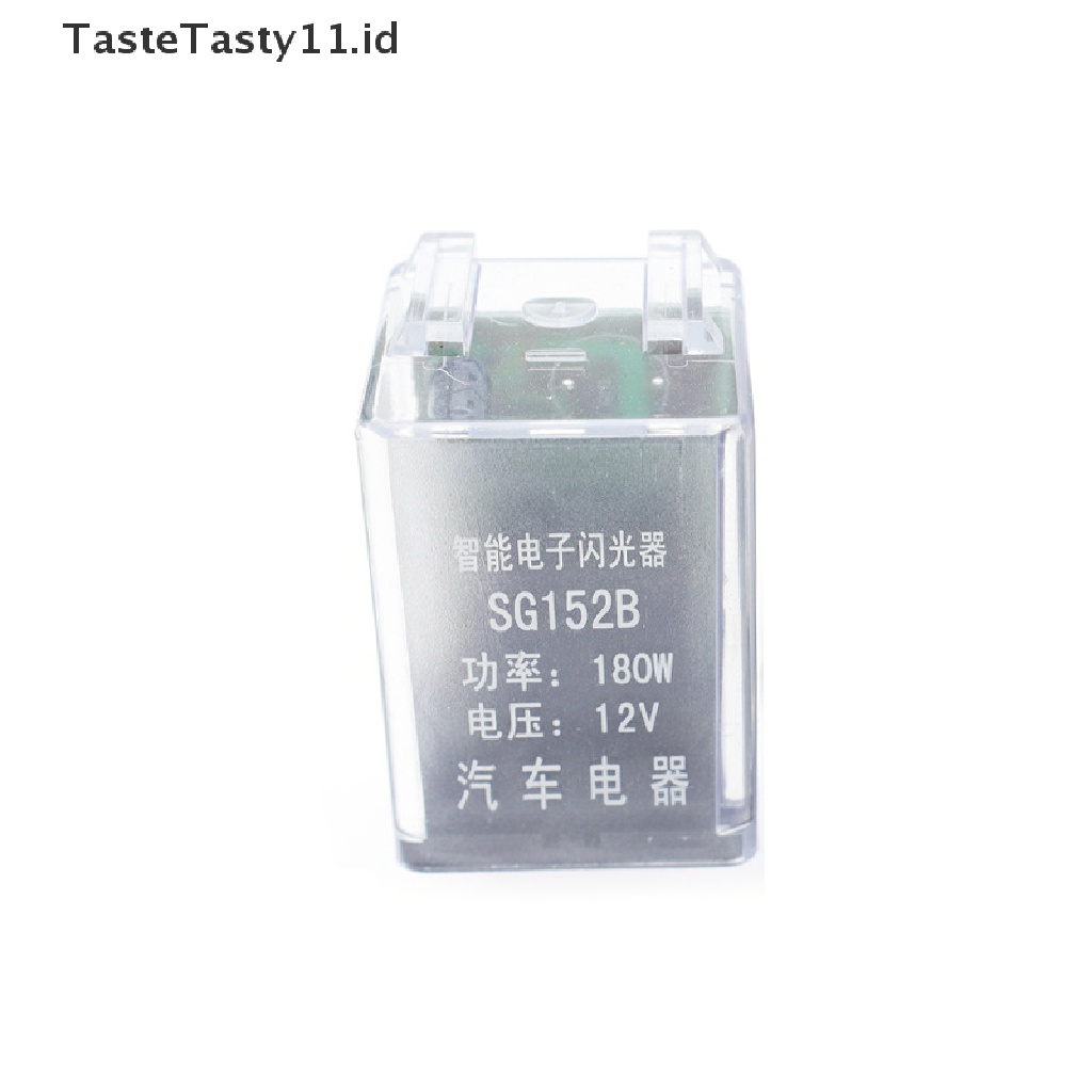 【TasteTasty】 12VDC 180W Auto Flasher Relay with Buzzer 3 Pin Motorcycle LED Turn Signal .