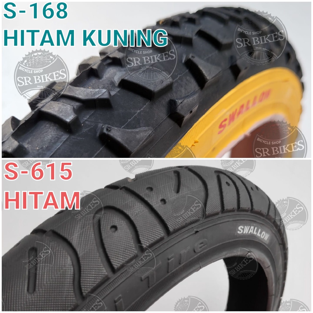 Ban Luar 16 x 2.125 = 57-305 Sepeda Lipat BMX. SWALLOW DELI TIRE