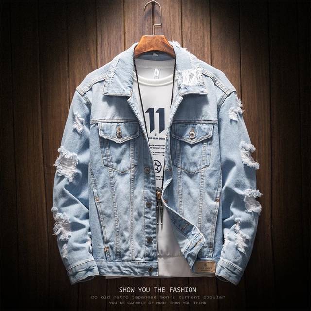 jaket jeans ripped