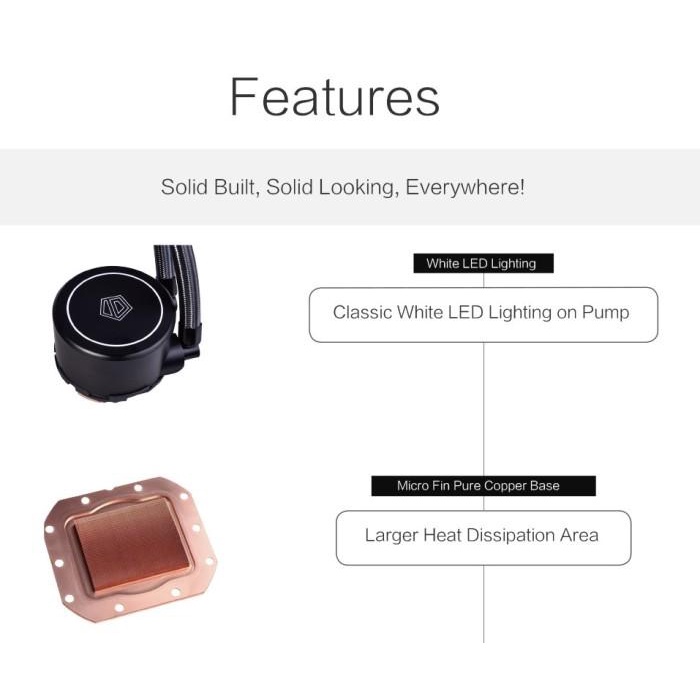 ID COOLING FROSTFLOW X 120 AIO WATER COOLING CPU INTEL AMD ID-COOLING