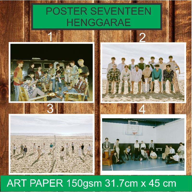 POSTER SEVENTEEN HENGGARAE ALBUM