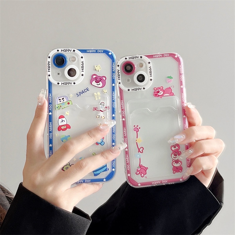 Soft Case Pelindung Anti Jatuh Motif Kartun Untuk iPhone 14 13 12 Pro MAX 11 X XR XS MAX 7 8 Plus