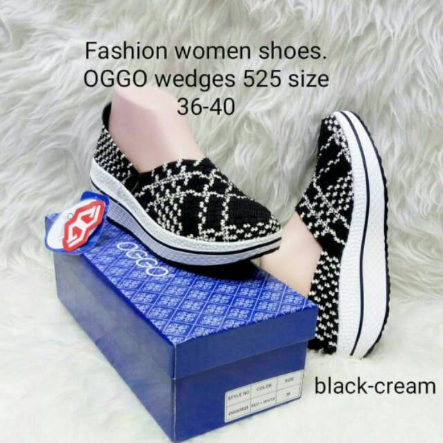 Sepatu rajut / sepatu anyaman / sepatu wanita oggo 525
