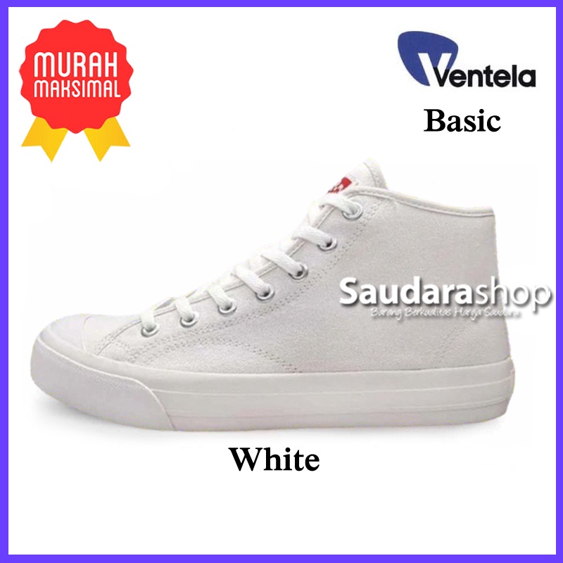 Sepatu Ventela Basic White HC / Sepatu Ventela Basic Putih High