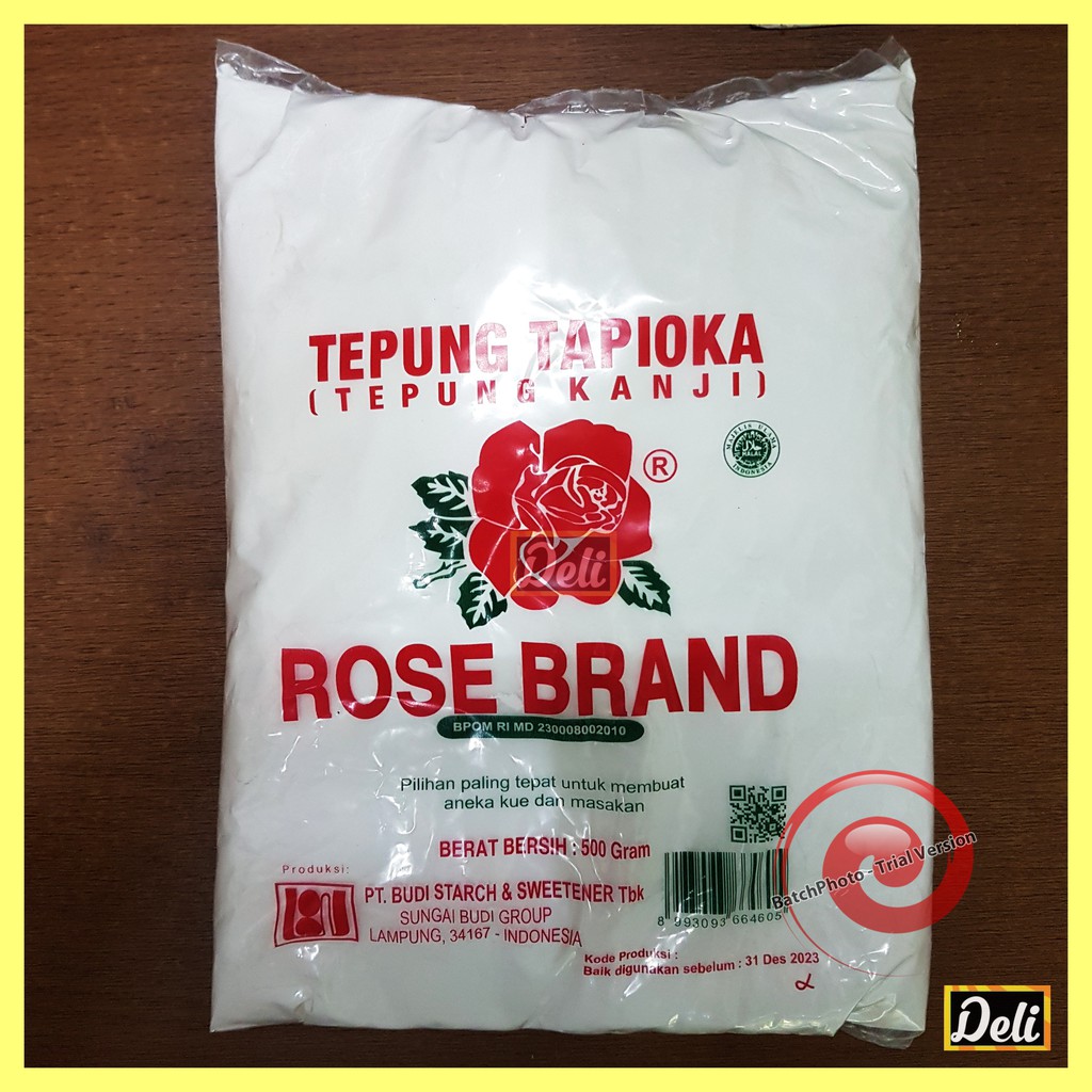 

Rose brand Tepung Tapioka Kanji Rosebrand 500gr