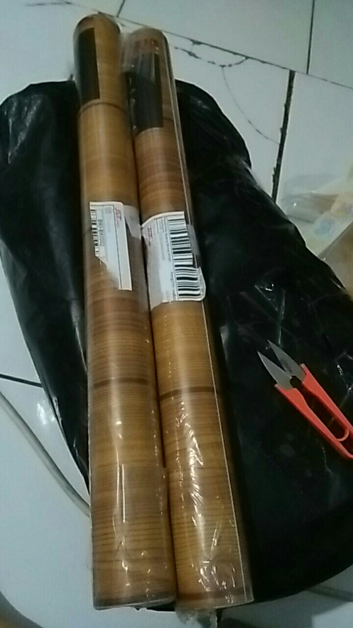 Wps139 Teak Wood List Walpaper Stiker Wallpaper Sticker 45cmx5m