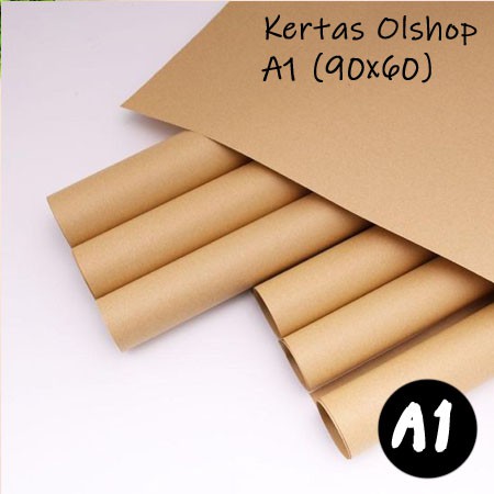 

Kertas Coklat Packaging Online Shop Samson A1 90x60cm 80gsm / Kertas Coklat Packing Olshop Polos A1