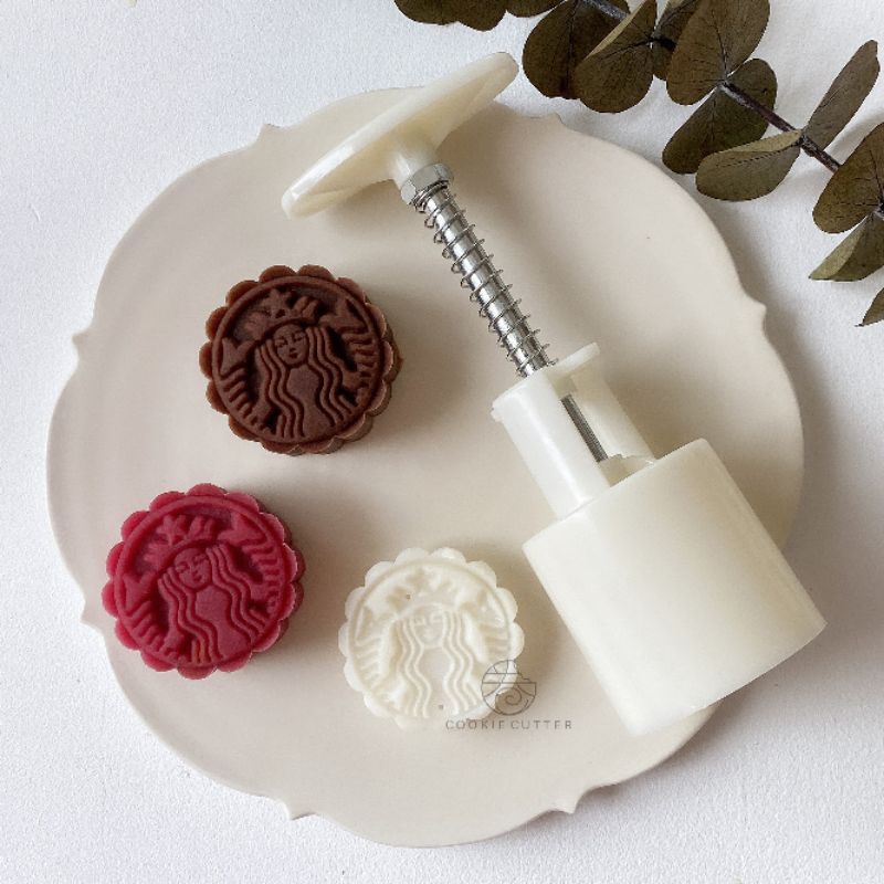 Cetakan Mooncake/ Kue bentuk Logo Starbucks