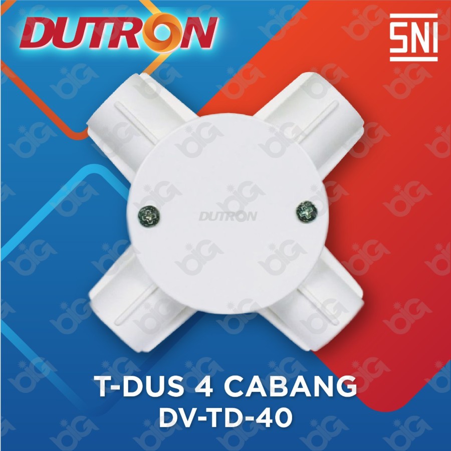 DUTRON T Dus Cabang 4 20mm Putih