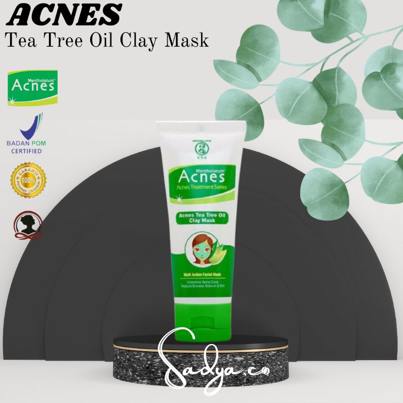 ACNES TEA TREE OIL CLAY MASK 50 Gram / CLAY MASK ACNES / MASKER CLAY ACNES / ACNES / CLAY MASK