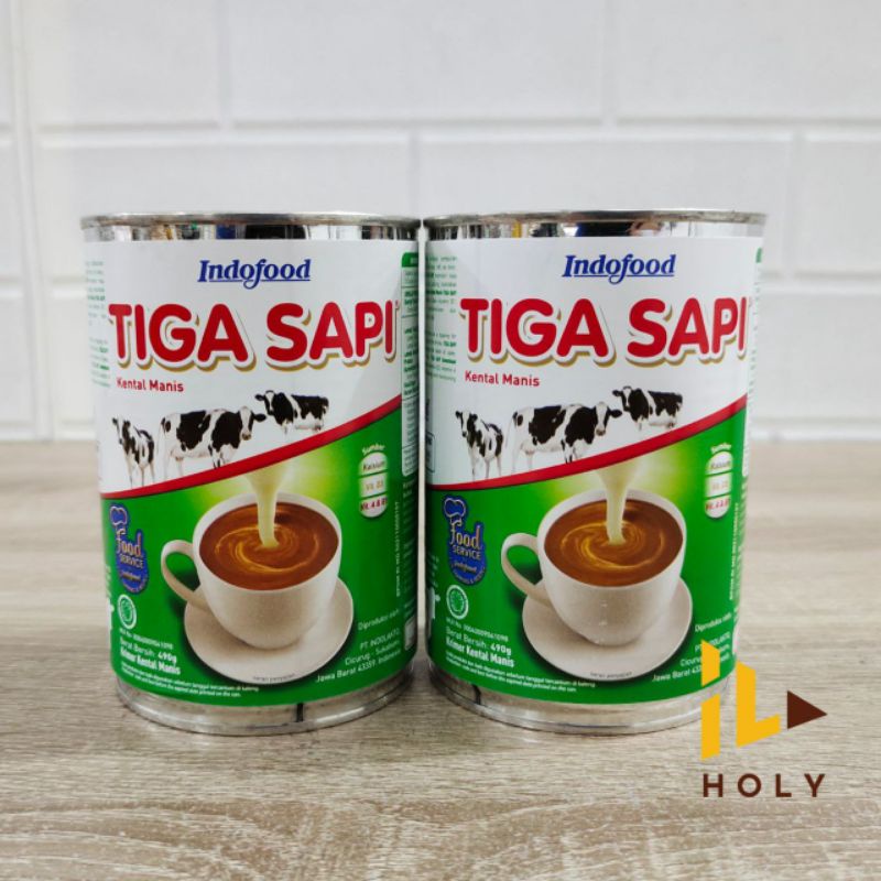 

Tiga Sapi Kental Manis 490gr / Susu Kental Manis Tiga Sapi