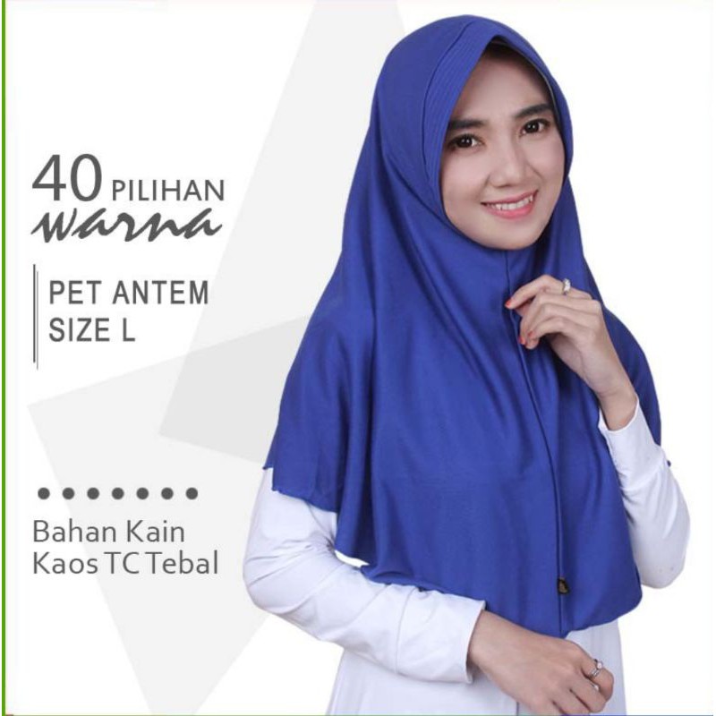 Hijab INSTANT PET L / HIJAB INSTANT / JILBAB HARIAN / JILBAB BAGUS MURAH