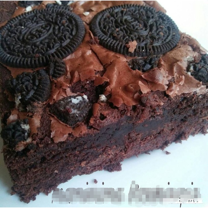 

Brownies Panggang Fudgy Oreo Fresh Shiny Crust