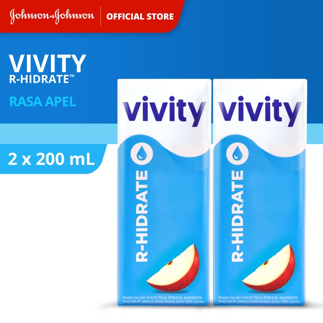 Vivity Minuman R-Hidrate Rasa Apel 2 x 100 mL