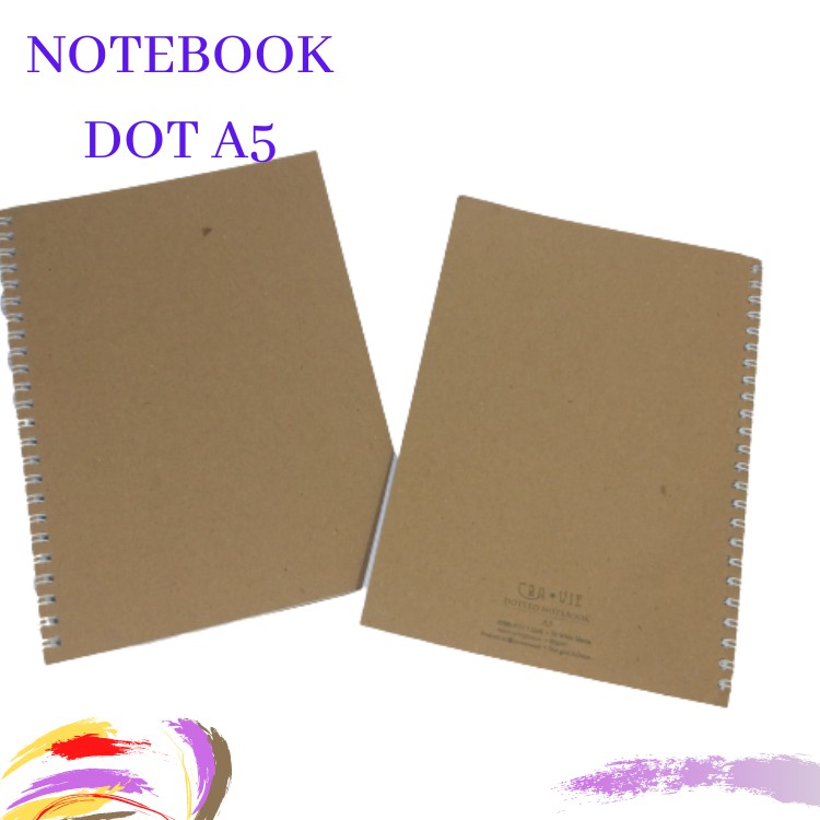 

notebook dottted A5 /SPIRAL NOTE BOOK A5 DOTTED/BUKU TITIK/BELAJA HANDLETTERING LINED A5