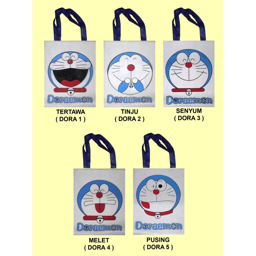 

Tas Emo Doraemon Model Tenteng Aneka Ekspresi Doraemon uk 30 x 40 cm Jual Grosir Tas Doraemon Unik