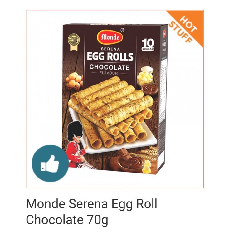 

Monde Serena Egg Roll Chocolate 70gr