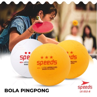 SPEEDS Bola Ping Pong PingPong Tenis Meja Bintang 3 isi 1 pcs Original Import 032-8