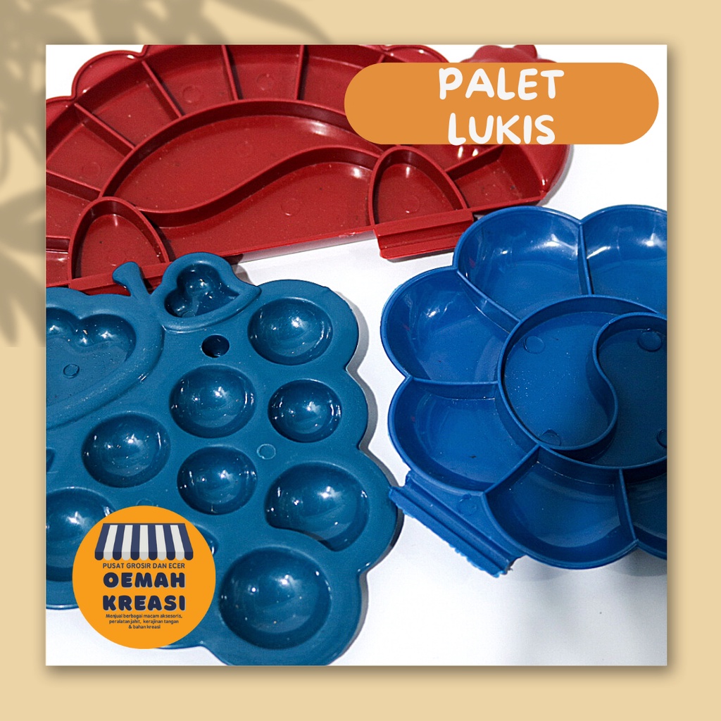 

Pallete Palet Lukis Plastik/ Wadah Piring Cat Lukis TERMURAH