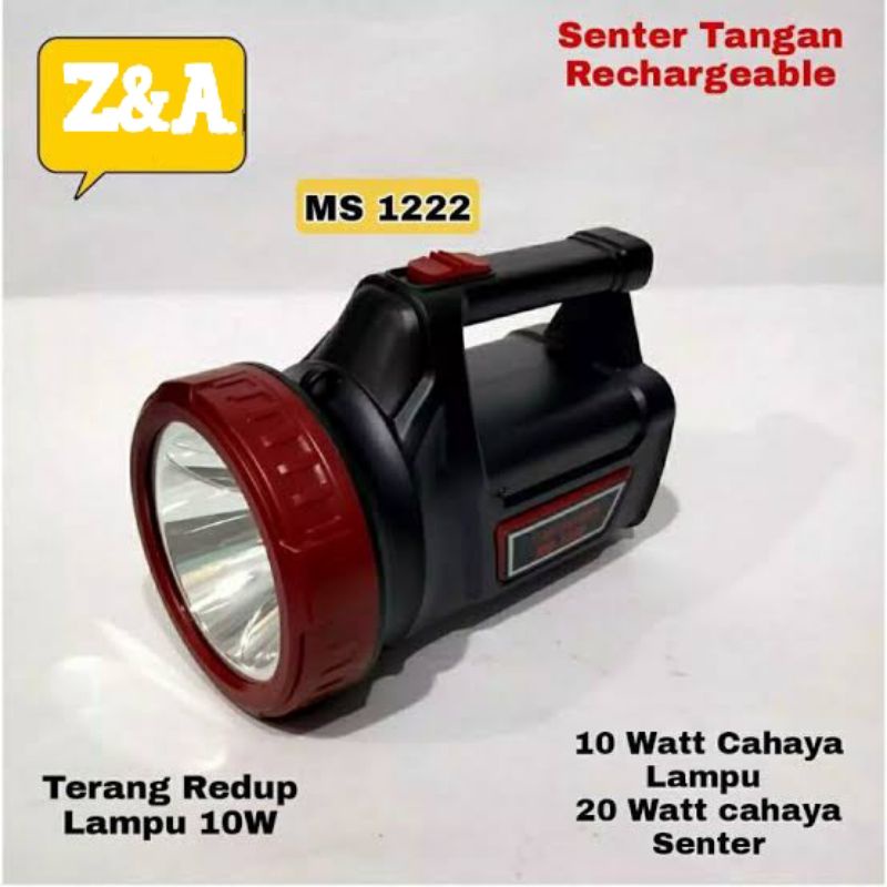 Senter LED Tangan MS-1222 Emergency Charger MITSUYAMA