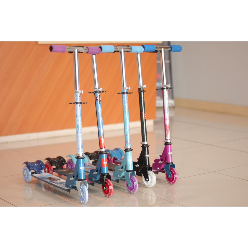 Khusus Gojek/Grab Instan Skuter Anak Roda 2 & 3  Element RMB SNI & Scooter RD3 D007 Avengers & Frozen Papan Skateboard Murah-8