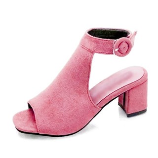Wedges Sandal  Tinggi  Wanita  Kerja Santai Jepit  Rajut Salem 