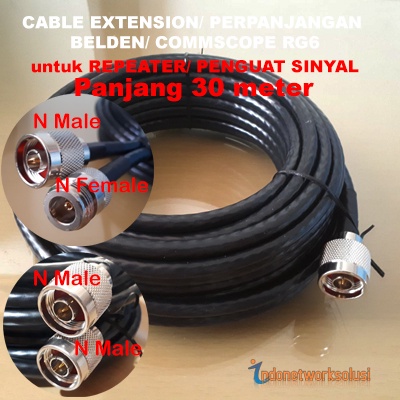 Kabel Ekstension Cable Extension UBIQUITY BULLET &amp; REPEATER COAXIAL 30M