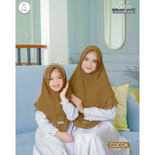 Bergo Safa Mom & Kids - Fauz Hijab (Ready Stock)