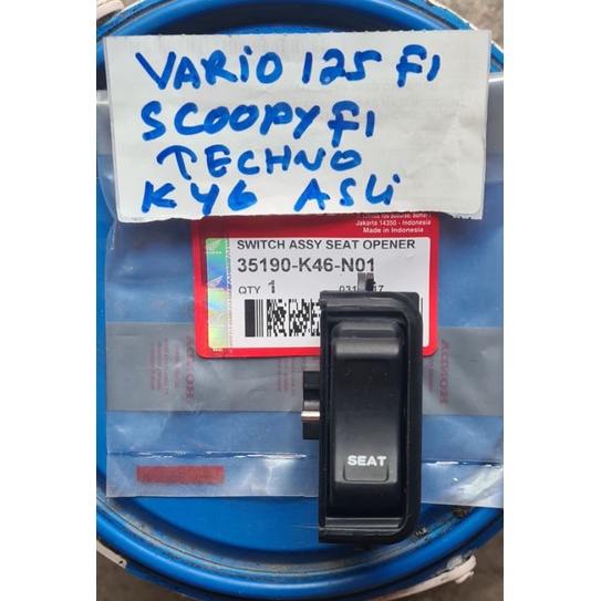 35190-K46-N01 KUNCI TOMBOL BUKAAN JOK VARIO 110 125 150 fi BEAT STREET K1A SCOOPY DONAT PCX