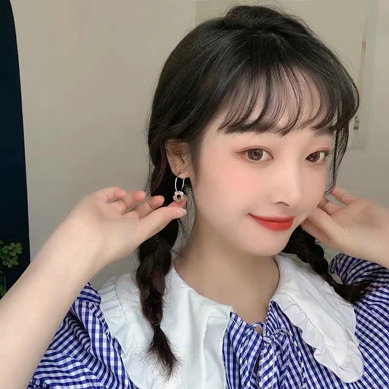 Anting Tusuk Motif Bunga Kecil simple Untuk Wanita