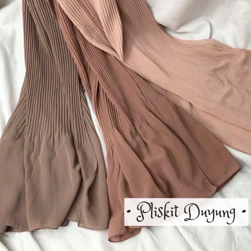 Pashmina Plisket Dewasa Ceruty Duyung Babydoll Terbaru / Alody's Collection