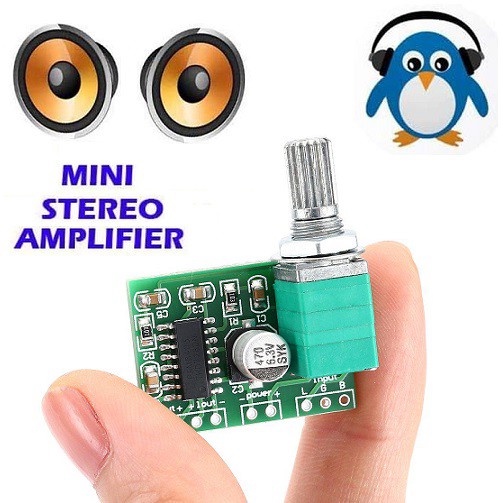 Kit PAM8403 5V Stereo 2 Channel 3W Mini Digital HiFi Audio Amplifier PAM 8403 Plus Potensio Soun Speaker 3 Watt