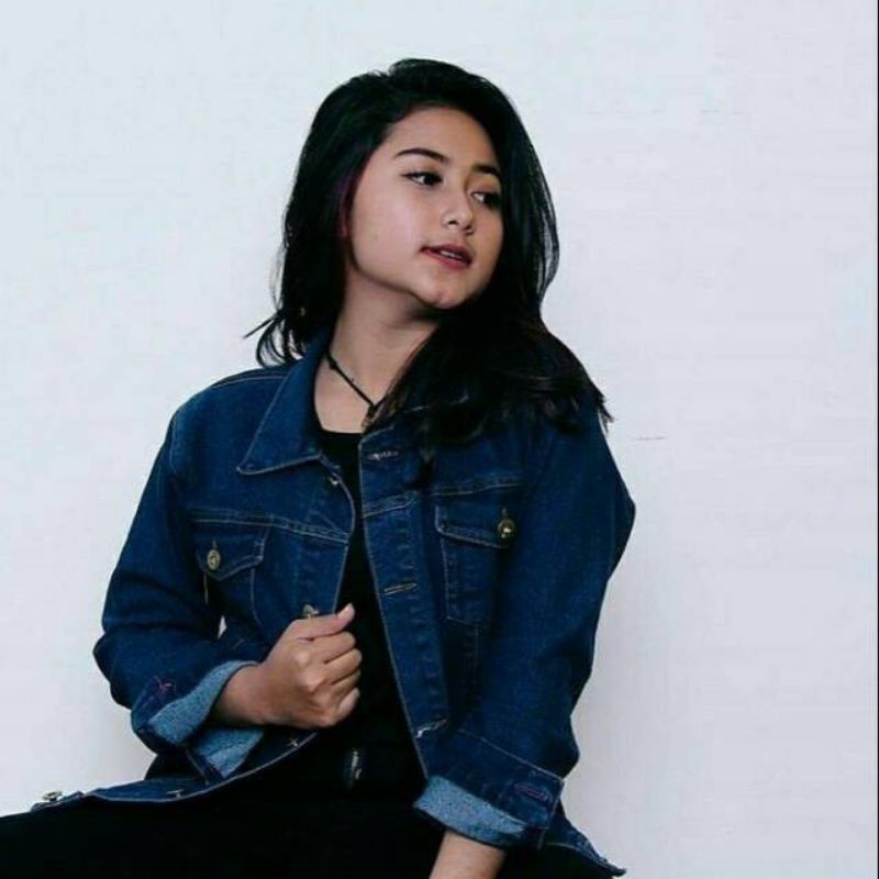 Jaket Jeans Maroon // Jaket Biondy Terlaris