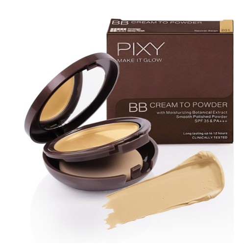 Pixy Make It Glow BB Cream To Powder - 201 Neutral Beige