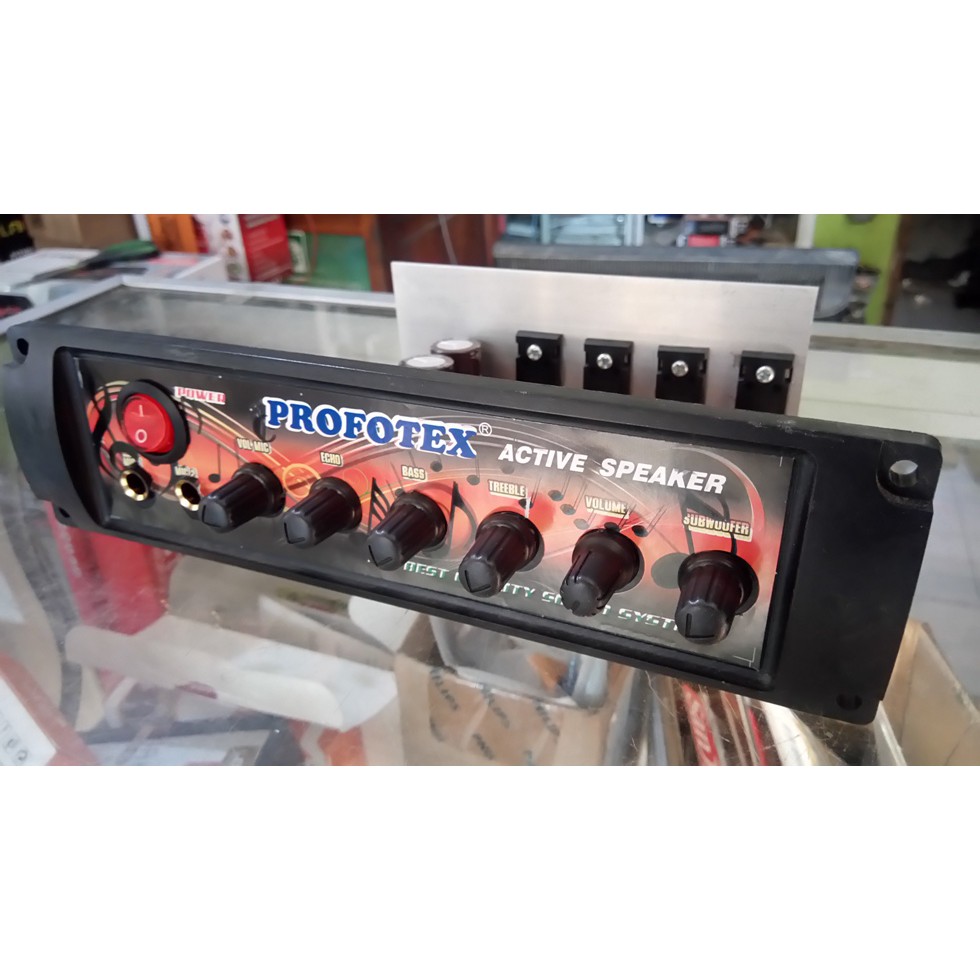POWER KIT Amplifier MESIN SPEAKER AKTIF KARAOKE PROFOTEX stereo echo