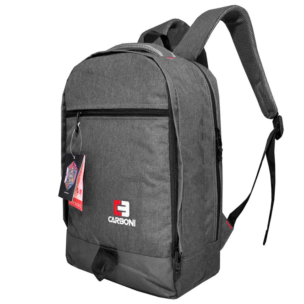 New Carboni Make My Day Original Casual Backpack Tas Laptop Tas Sekolah Sistem RA00010 17 - Grey