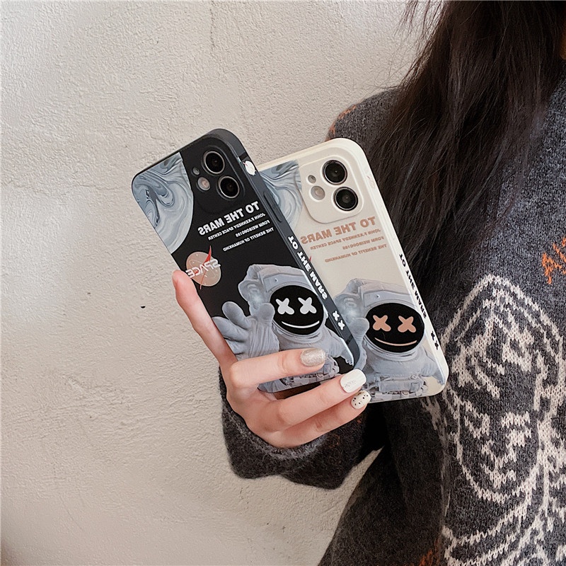 Casing Vivo Y11 Y20 2021 Y33s Y17 Y53S Y12 Y15 Y20i Y20s Y21T Y50 Y30 Y30i Motif astronaut