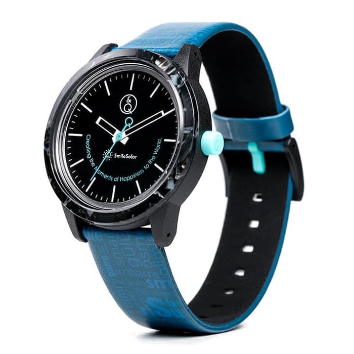 Q Q Qnq Qq Smile Solar Jam Tangan Analog Kulit Rp24j004y Original Shopee Indonesia