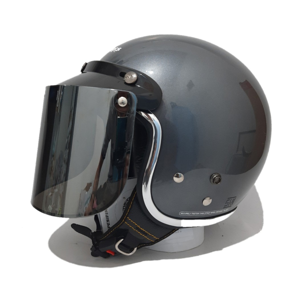 Helm Cargloss Retro Grey Gloss List Croom