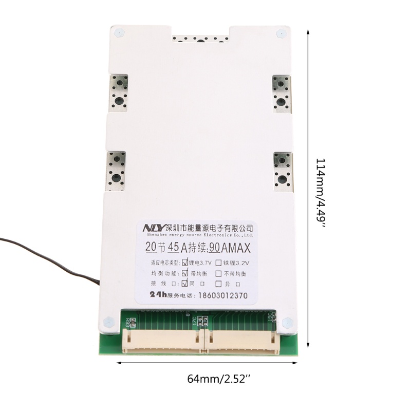 Btsg 20S 72V 45A Untuk Papan Perlindungan Modul Pcb Lithium Li-Ion Lipo Bms Aman