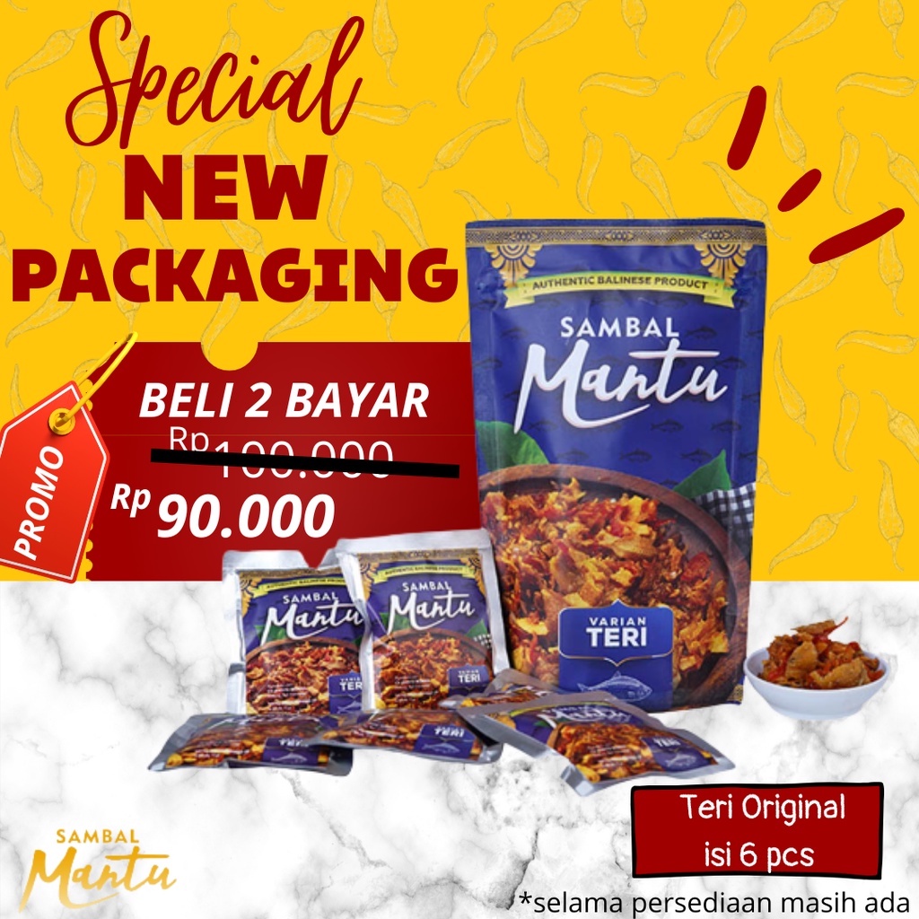 

Sambal Bawang Mantu Teri Original Pouch 90gr