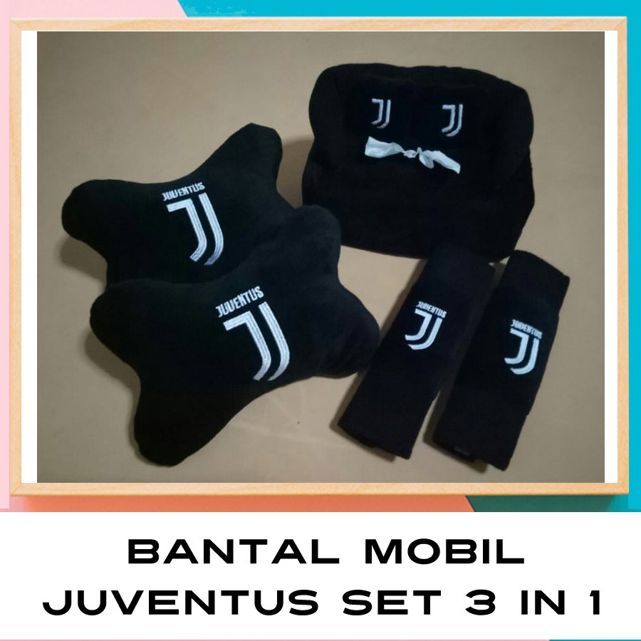 BANTAL MOBIL CLUB BOLA JUVENTUS-SUKA JUVENTUS SET 3 IN 1