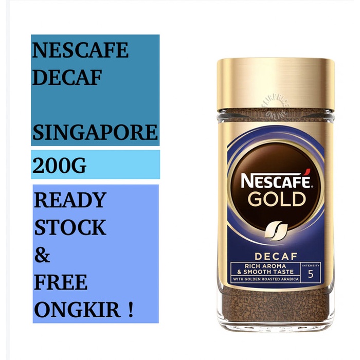 

Ready stock Nescafe Instant Crafted Coffee Jar - Gold (Decaf) 200g / Kopi Nescafe