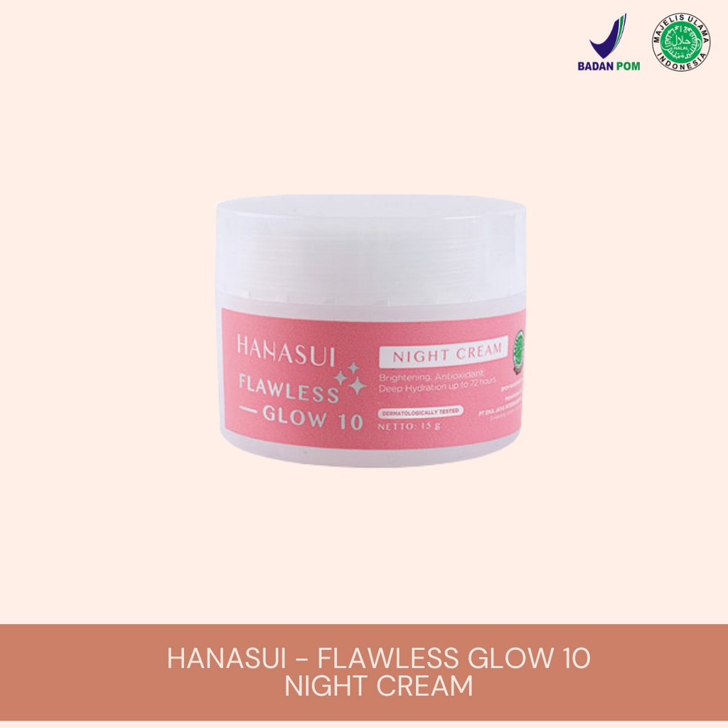 Alny Hijab - Paket Hanasui Flawless10 (Pink) (Power Essence,Day Cream,Night Cream,Gentle Cleanser)/Paket Hanasui