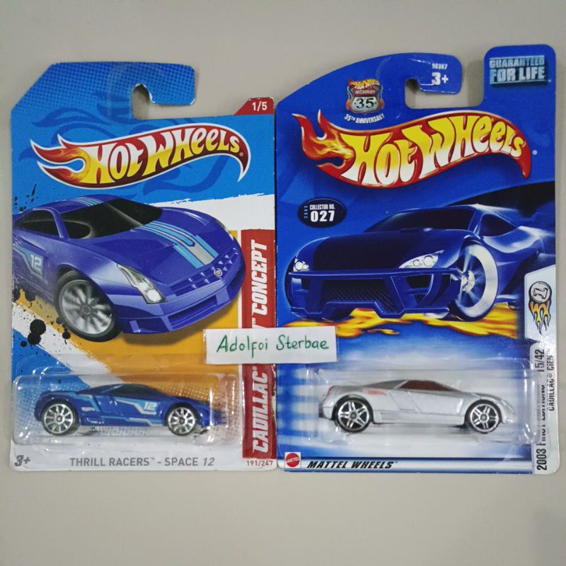 hotwheels hot wheels cadillac cadilac cien concept thrill racers - space 12 2003 first editions meta