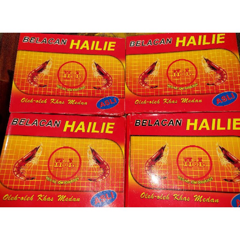

TERASI UDANG (BELACAN) HAILIE - 200 Gr - KHAS KOTA MEDAN TANPA PEWARNA DAN PENGAWET