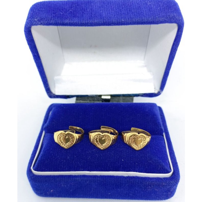 cincin anak perak asli lapis emas/cincin anak love ukir belah rotan/cincin anak asli silver 925/cincin anak asli fashion anak