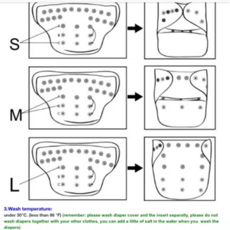 MurCe Paling Murah Popok Kain Berkancing / Cloth Diaper / Clodi Popok Cuci Ulang / Diapers Reusable