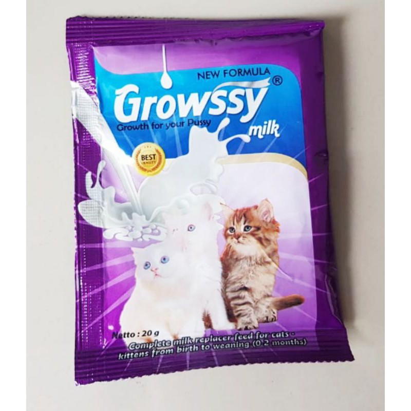 GROWSSY SUSU FORMULA UNTUK BAYI KUCING - KITTEN ANAK KUCING